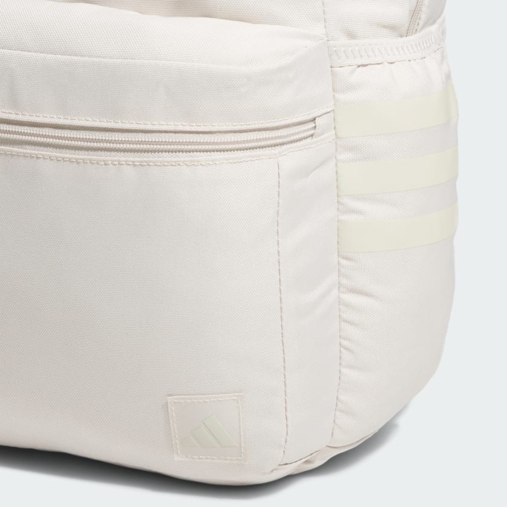 ADIDAS Classic 3S 5 Backpack Gym School Travel Canvas Sand Color Backpack NWT - Picture 5 of 11
